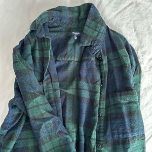 Blue and Green Madewell Flannel
